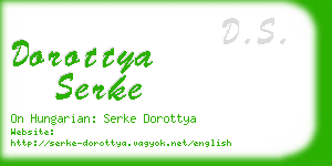 dorottya serke business card